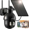 Image de Caméra de Surveillance ANRAN 4MP 360°PTZ,Panneau solaire,Vision Nocturne Couleur,Noir