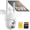 Image de 3G/4G LET Caméra de Surveillance Exterieur sans fil-360°PTZ-Panneau solaire-ANRAN G1