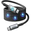 Image de Iniu Câble Leopard puissance 5A Magnétique USB-C vers USB-C 1.2m PD 240W Noir