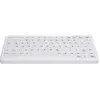 Image de Cherry AK-C4110F-U1-W/FR Clavier filaire compact sans pavé numérique lavable USB blanc