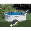 Image de GRE Kit piscine acier Atlantis ronde 4,80 x 1,32 m Blanc
