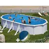 Image de GRE Kit piscine acier Atlantis ovale 8,15 x 4,90 x 1,32 m Blanc