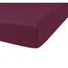 Image de Drap housse 90x190cm bonnet:25cm 100%coton jus de myrtille
