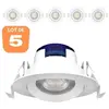 Image de Braytron Lot de 5 Spots LED encastrables Blanc