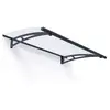 Image de Marquise transparente 91,5x150,5cm anthracite - 701089 - Aquila 1500 - PALRAM