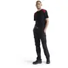 Image de Blaklader Pantalon industrie stretch 2D - Noir/Rouge