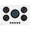Image de Electrolux EGG75372W - Table de cuisson gaz 74 cm - 5 foyers - Verre blanc