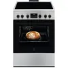 Image de Cuisinière vitrocéramique 58l 4 feux inox - LKR664166X - Série 600 - ELECTROLUX