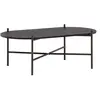 Image de Venture home Table basse ovale scandinave - Noir