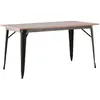Image de Paris prix Table à manger moderne - Noyer & noir