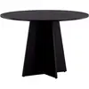 Image de Table de repas ronde ?110 cm Bootcut noir.