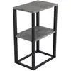 Image de Paris prix Table de chevet Double Rise - Gris et noir
