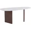 Image de Venture home Table à manger ovale - Gris clair