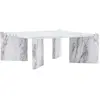 Image de Venture home Table basse Rogaland - Marbre blanc