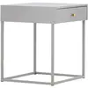 Image de Venture home Table de chevet métal - Gris clair