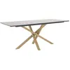Image de Venture home table à manger rectangulaire - Noir et marron