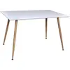 Image de Paris prix Table à manger Polar - Blanc & naturel
