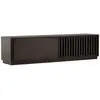 Image de Meuble TV Design Nervuré Lugo 180cm Marron