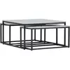 Image de Venture home Table gigogne Solna - Gris noir