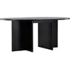 Image de Venture home Table de repas extensible ovale - Noir