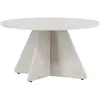 Image de Paris prix table basse ronde effet marbre - Beige