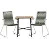 Image de Paris prix Ensemble table de jardin 2 places - Naturel et vert
