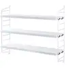 Image de Etagères en bois blanc String Pocket - String furniture