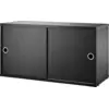 Image de Caisson noir 2 portes coulissantes - String furniture
