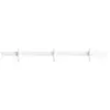 Image de Porte-manteaux mural en aluminium blanc 41x5,2x4,7cm Relief - String furniture