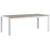 Image de Paris prix Table de jardin ronde - Naturel & blanc