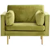 Image de Paris prix Fauteuil design velours - Vert