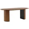 Image de Table à Manger Ovale Bianca 200cm Noyer
