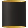 Image de Applique murale structure en métal noir et intérieur laiton 17cm Sinne - Belid