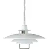 Image de Suspension en métal blanc et chrome Primus II - Belid