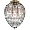 Image de Plafonnier Amadeus By Rydens bronze cristal 30cm E27