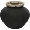 Image de Vase stylé M noir naturel - Bazar Bizar
