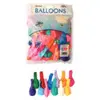 Image de Sachet de 100 ballons de baudruche couleurs classiques