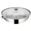 Image de Wok avec couvercle 26cm inox - 12138042026 - Salvaspazio + - LAGOSTINA