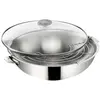 Image de Wok 30cm avec couvercle en verre - 12138042230 - Salvaspazio+ - LAGOSTINA
