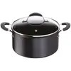 Image de Faitout aluminium 20cm avec couvercle - 12165031220 - Tempra - LAGOSTINA