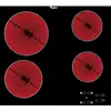 Image de Table de cuisson vitrocéramique 58cm 4 feux 6200w noir - AKT8090NE - WHIRLPOOL