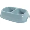 Image de Bol en plastique antidérapant double Zolux Bleu 2x200 ml 574355BAC