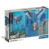 Image de Clementoni Puzzle Compact 500 pièces Blue Street of Chefchaouen