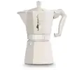 Image de Cafetière italienne Bialetti Moka Exclusive 6 Tasses Crème Aluminium poignée thermoplastique en occasion ou reconditionné