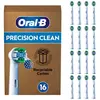 Image de Têtes de Brosse à Dents Oral-B Pro Precision Clean Blanches (16 Unités)