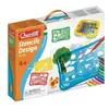 Image de Quercetti Pochoirs Valisette + Crayons