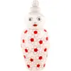 Image de Vase poupée avec couvercle rouge 17 x 25 cm Canopie Pepa - Seletti