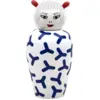 Image de Vase en porcelaine bleu 17x25,5cm Canopie zoé - Seletti