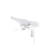 Image de Seletti Lampe oiseau regardant à droite blanc extérieur - 14721
