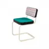 Image de Chaise en métal et tissu coloré Red grid - Seletti